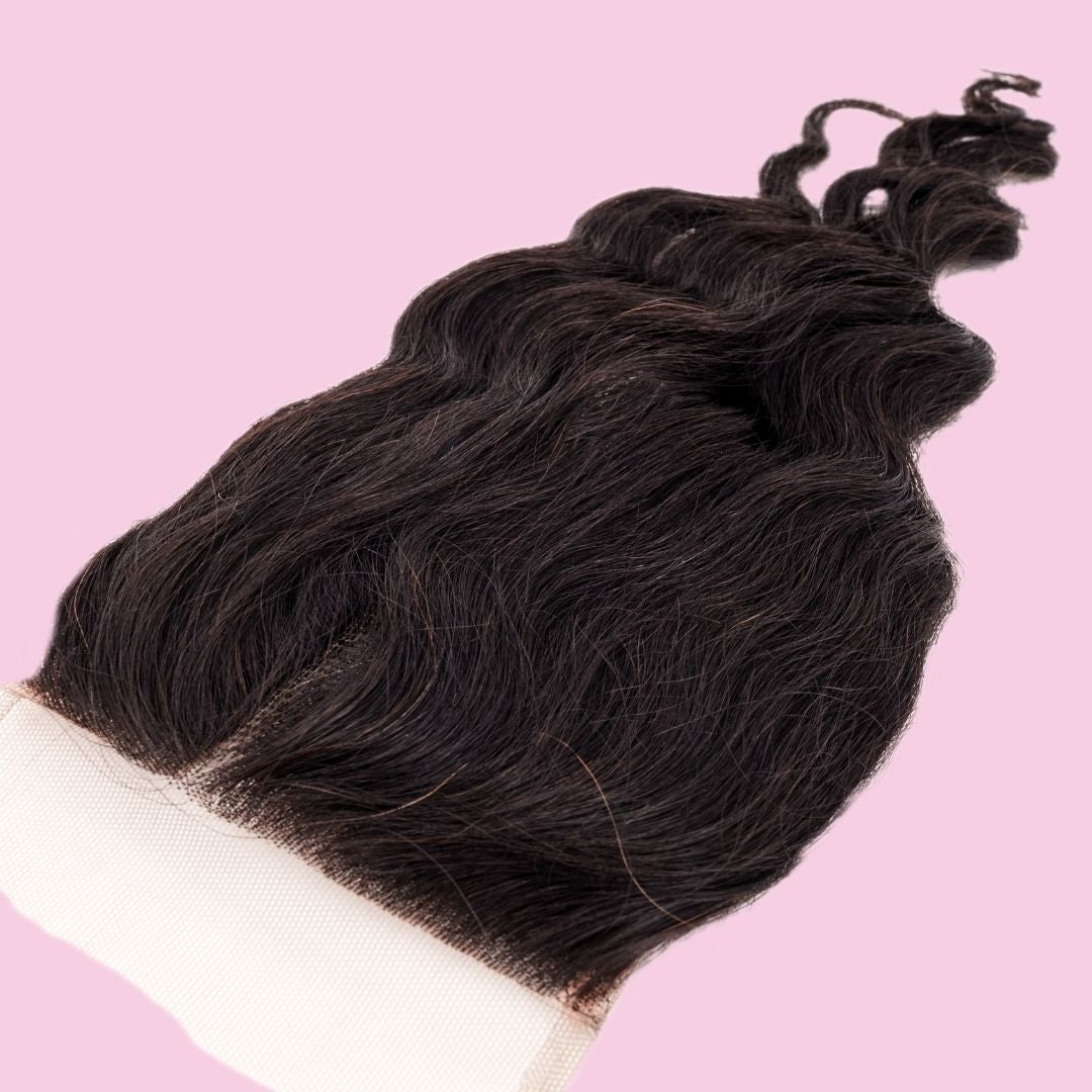 Brazilian Loose Wave 4x4 Transparent Closure